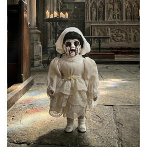 Sister Beatrice  - OOAK Scary Creepy Doll 14" Hand Painted Horror Haunting Art